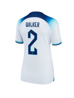 England Kyle Walker #2 Heimtrikot für Frauen WM 2022 Kurzarm